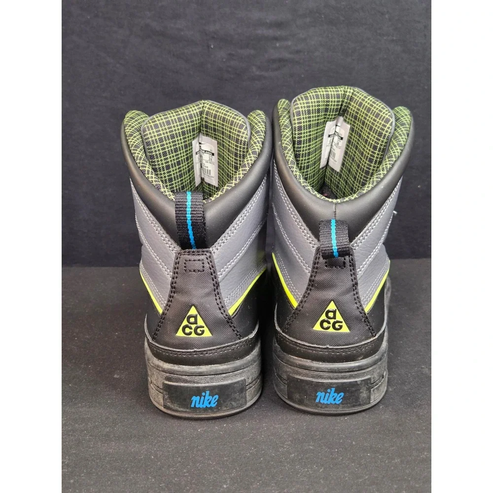 Nike ACG Woodside 2 High GS Dark Grey Black Volt Boots 524872-002 Size 5.5Y
